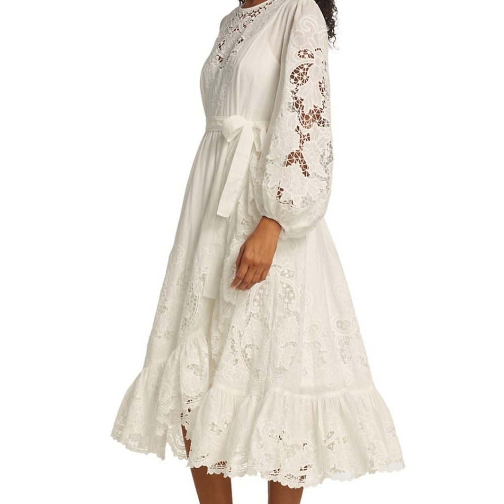 Zimmermann Lulu scallop lace dress
